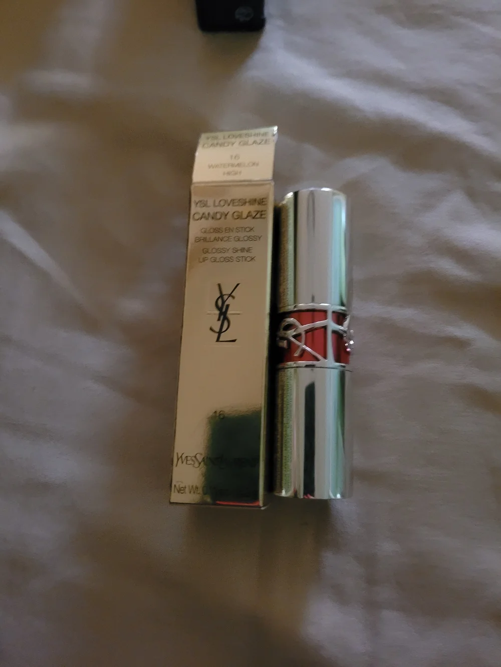 (YSL) LoveShine Candy Glaze Lip Gloss Stick - Shade 16 Watermelon High FS